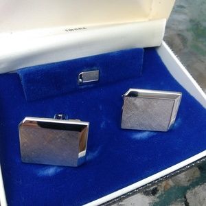Tivoli Silver Cufflinks Set! VTG! GREAT GIFT!